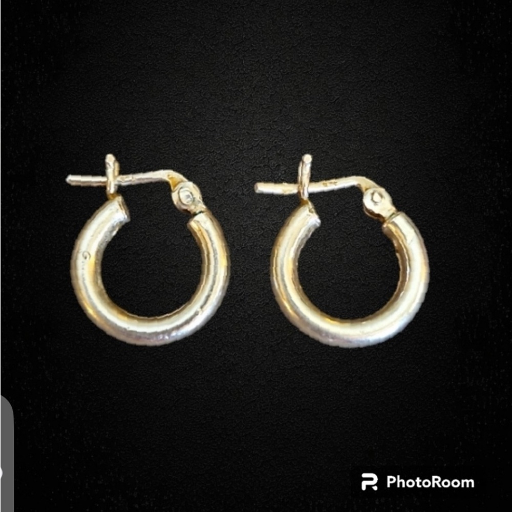 Elegant Sterling Silver Hoop Earrings